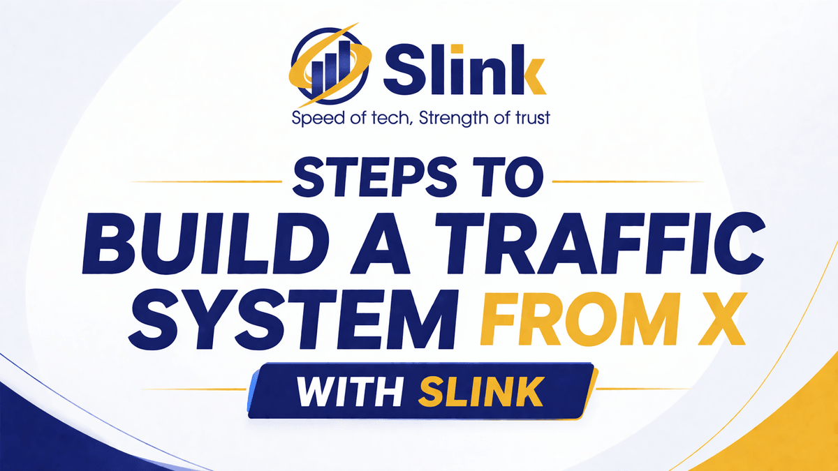 Steps to start earning money from X, with tools from Slink